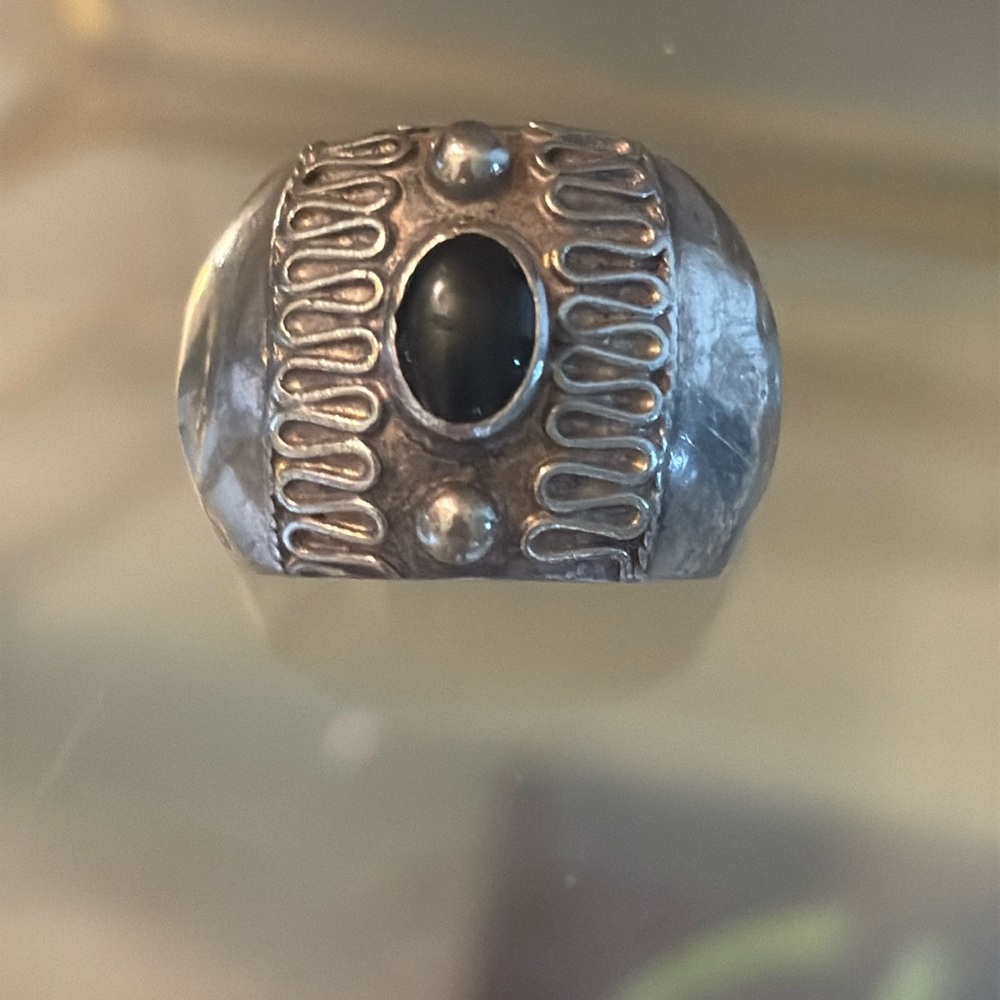 Sterling Silver Ónix RingStone Ring